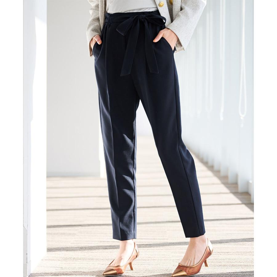 RANAN 【2点セット】メタル調ボタンノーカラージャケット&パンツスーツ - 画像 (5)