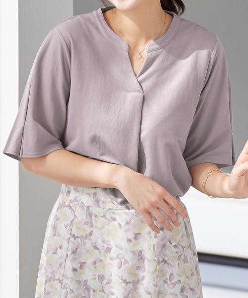 alotta tシャツ スキッパータック袖ブラウスカットソー レディース - 画像 (6)