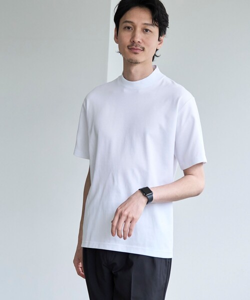 coen tシャツ 「RONEL」PLATINGジャケットネックTシャツ メンズ - 画像 (2)
