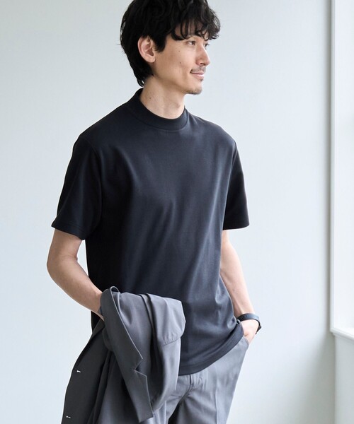 coen tシャツ 「RONEL」PLATINGジャケットネックTシャツ メンズ - 画像 (3)