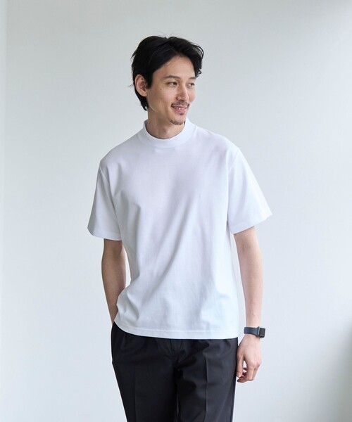 coen tシャツ 「RONEL」PLATINGジャケットネックTシャツ メンズ - 画像 (6)