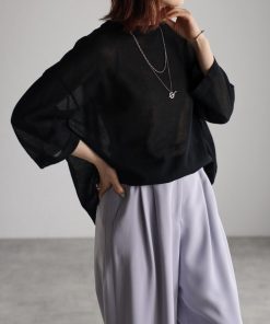 Bonjour Sagan tシャツ ラメシアーニットT レディース