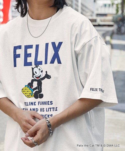 MONO-MART tシャツ 「FELIX & CASPER Woody Woodpecker」別注 ヴィンテージライクデザイン ビッグシルエット半袖Tシャツ/フェリ - 画像 (2)