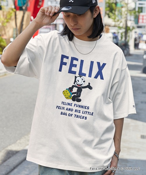 MONO-MART tシャツ 「FELIX & CASPER Woody Woodpecker」別注 ヴィンテージライクデザイン ビッグシルエット半袖Tシャツ/フェリ - 画像 (4)