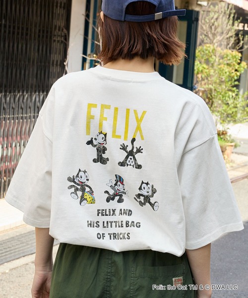 MONO-MART tシャツ 「FELIX & CASPER Woody Woodpecker」別注 ヴィンテージライクデザイン ビッグシルエット半袖Tシャツ/フェリ - 画像 (9)