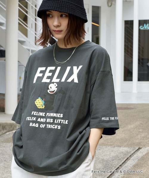 MONO-MART tシャツ 「FELIX & CASPER Woody Woodpecker」別注 ヴィンテージライクデザイン ビッグシルエット半袖Tシャツ/フェリ - 画像 (7)