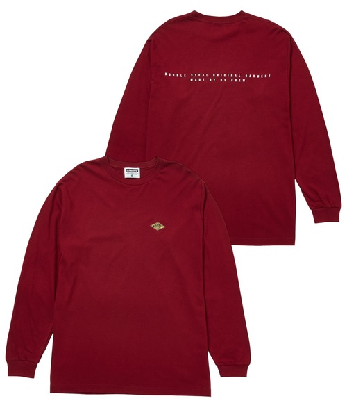 DOUBLE STEAL tシャツ ダイヤ刺繍 長袖Tシャツ メンズ レディース - 画像 (3)