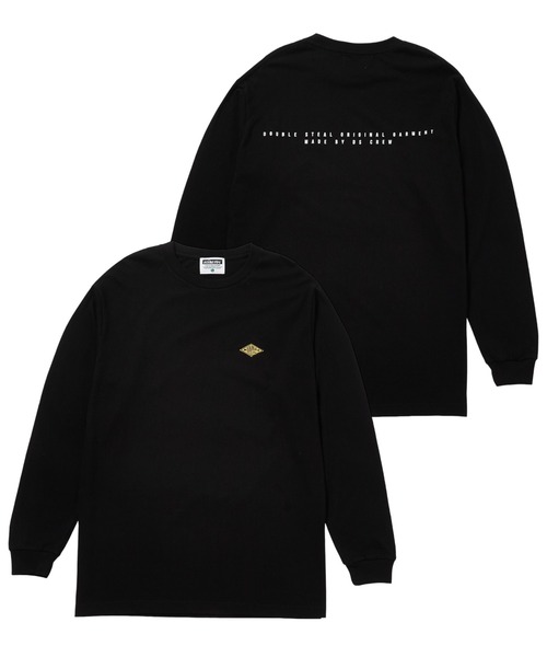 DOUBLE STEAL tシャツ ダイヤ刺繍 長袖Tシャツ メンズ レディース - 画像 (2)