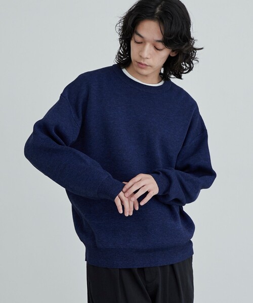 coen セーター ニット メランジクルーネックニット メンズ - 画像 (4)