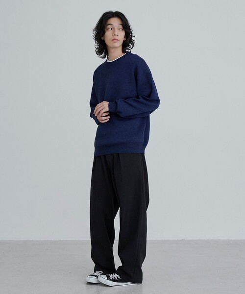 coen セーター ニット メランジクルーネックニット メンズ - 画像 (8)