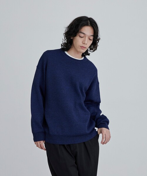 coen セーター ニット メランジクルーネックニット メンズ - 画像 (9)