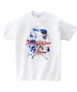 【売り切り】【MLBPA正規ライセンス】 大谷翔平 ドジャースグッズ Sho-time Strike Ｔシャツ ホワイト/ジャパンブルー