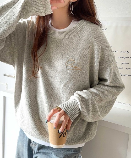 classicalelf 「classicalelf」 長袖ニット X-LARGE ベージュ レディース - 画像 (8)