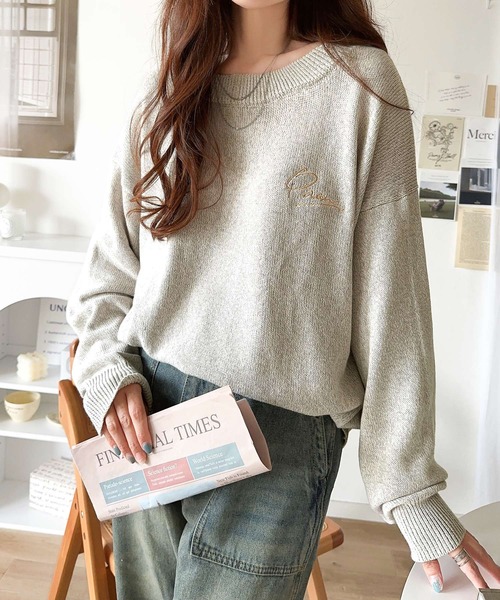 classicalelf 「classicalelf」 長袖ニット X-LARGE ベージュ レディース - 画像 (9)