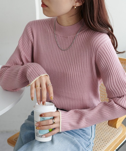 Discoat 「DISCOAT」 長袖ニット MEDIUM ピンク レディース