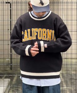 Java 「Java」 長袖ニット MEDIUM ブラック メンズ