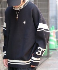 Java 「Java」 長袖ニット LARGE ブラック メンズ