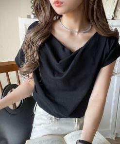 classicalelf 「classicalelf」 半袖カットソー MEDIUM ブラック レディース