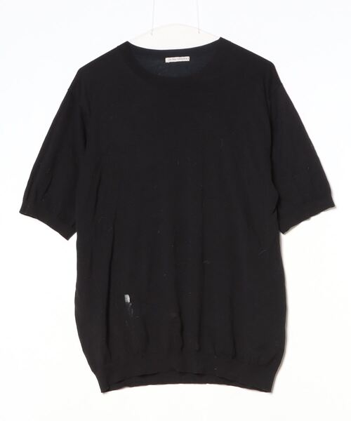 UNITED ARROWS 「UNITED ARROWS」 半袖ニット LARGE ブラック メンズ