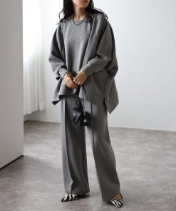 Bonjour Sagan 「Bonjour Sagan」 セットアップ FREE グレー レディース