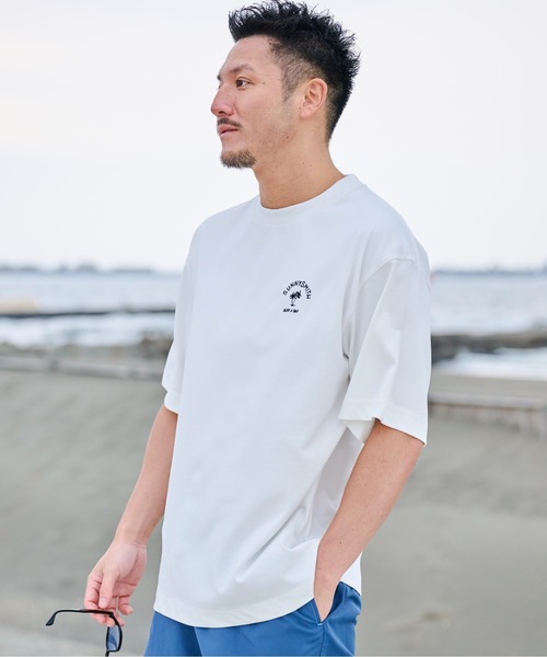 Sunny Smith tシャツ ヤシの木アーチロゴワンポイント刺繍Tシャツ メンズ レディース - 画像 (2)