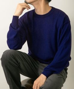 URBAN RESEARCH ROSSO MEN 「URBAN MEN」 長袖ニット MEDIUM ブルー メンズ
