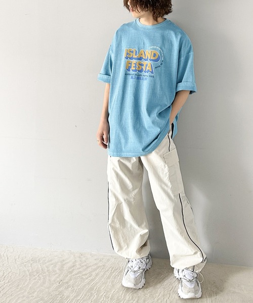 Java 「Java」 半袖Tシャツ SMALL ブルー レディース - 画像 (3)