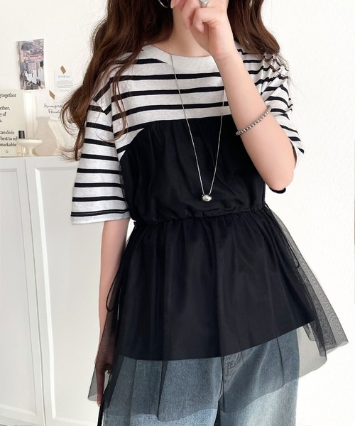 classicalelf 「classicalelf」 半袖カットソー X-LARGE ブラック レディース