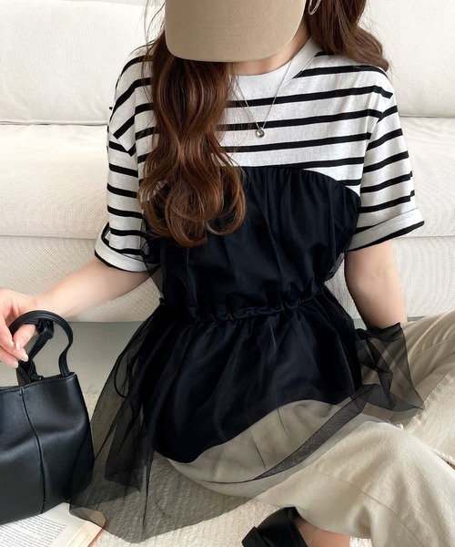 classicalelf 「classicalelf」 半袖カットソー X-LARGE ブラック レディース - 画像 (5)