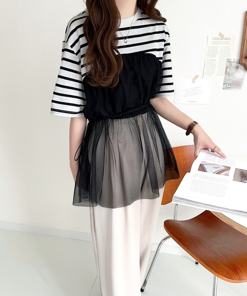 classicalelf 「classicalelf」 半袖カットソー X-LARGE ブラック レディース - 画像 (7)