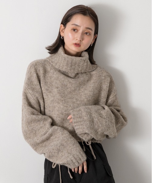 ad thie 「ad thie」 長袖ニット FREE チャコール レディース - 画像 (4)