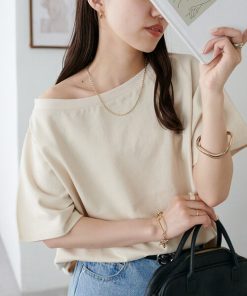 Discoat 「DISCOAT」 半袖カットソー MEDIUM アイボリー レディース