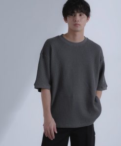 NANO universe 「NANO universe」 半袖Tシャツ L スミクロ メンズ