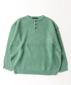 green label relaxing 「green relaxing」 長袖ニット M ライム メンズ