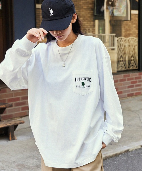 MONO-MART 「MONO-MART」 長袖カットソー M チャコールグレー レディース - 画像 (4)