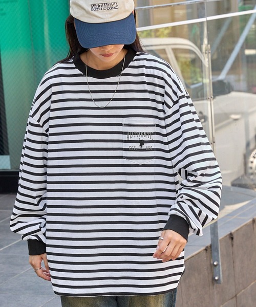 MONO-MART 「MONO-MART」 長袖カットソー M チャコールグレー レディース - 画像 (6)