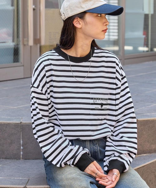 MONO-MART 「MONO-MART」 長袖カットソー M チャコールグレー レディース - 画像 (8)