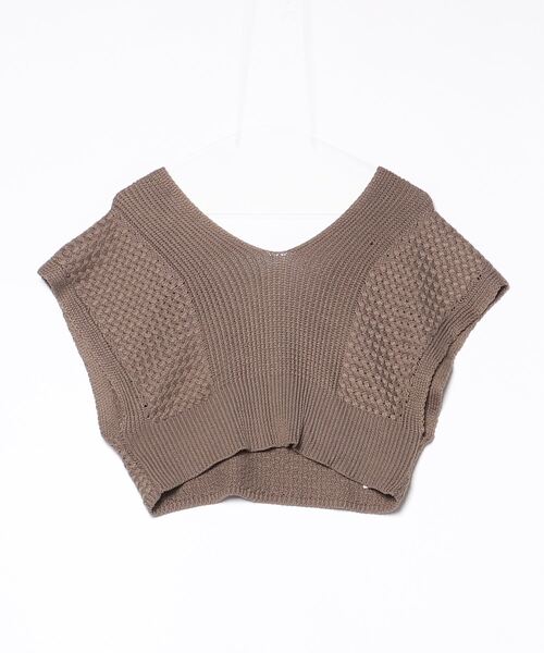 Discoat 「DISCOAT」 ノースリーブニット M ブラウン レディース