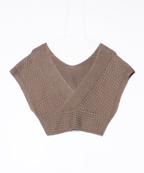 Discoat 「DISCOAT」 ノースリーブニット M ブラウン レディース - 画像 (2)