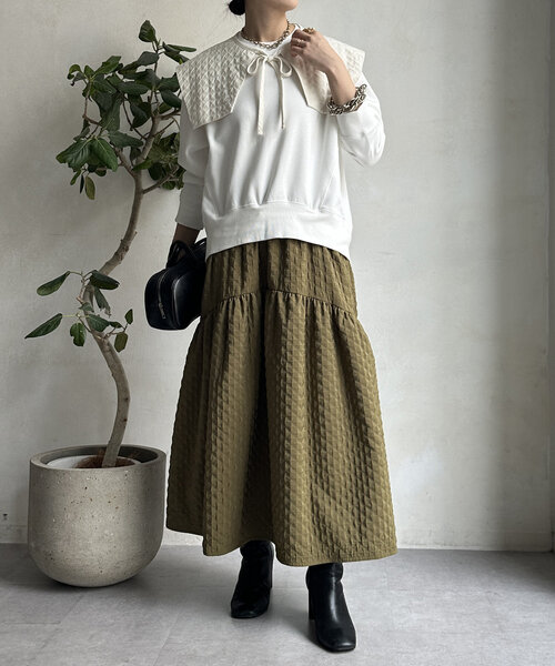 DouDou 「DouDou」 セットアップ FREE オフホワイト レディース