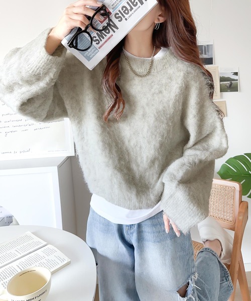 classicalelf 「classicalelf」 長袖ニット MEDIUM イエロー レディース - 画像 (9)