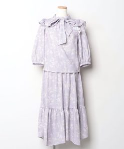 31 Sons de mode 「31 mode」 花柄セットアップ 36 パープル レディース