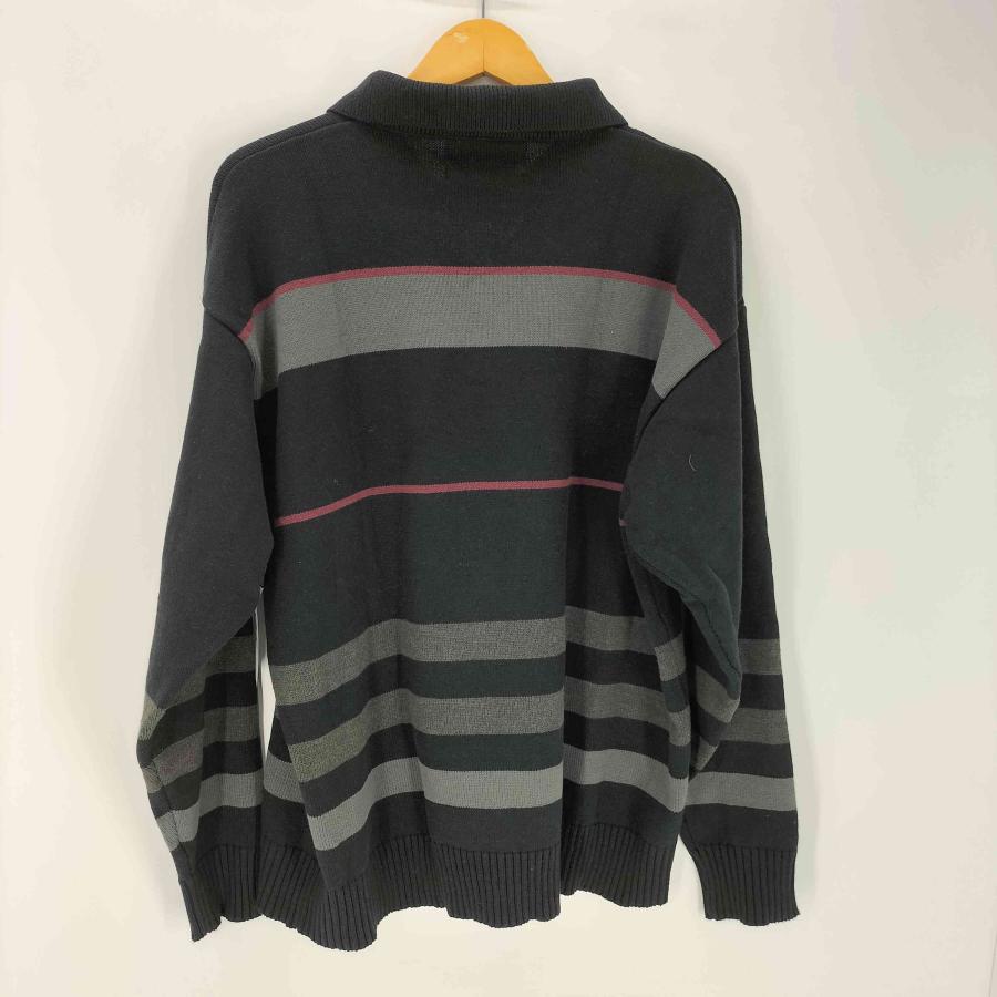 NANO universe universe(ナノユニバース) Griffin Hartland ストライプニットポロシャツ 中古 古着 1226