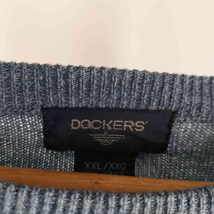 DOCKERS DOCKERS(ドッカーズ) ライン ボーダー アクリル ニット セーター ビッグサイズ メンズ impo 中古 古着 0228 - 画像 (5)