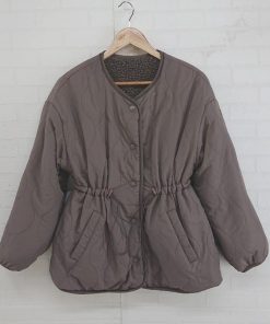 ■ classicalelf クラシカルエルフ リバーシブル ボア 長袖 ジャケット ブルゾン サイズM モカ ブラウン系 レディース E