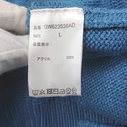 ◇ ⊇ GLOBAL WORK グローバルワーク 長袖 セーター サイズL ブルー系 メンズ E - 画像 (3)