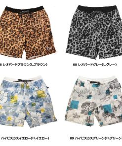 サーフパンツ レディース 水着 ハイビスカス 迷彩 チェック ns-3055-09