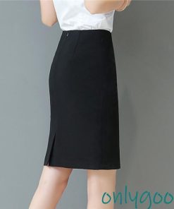 タイトスカート スーツスカート スカート レディース 美脚 キャリア OL 膝上 オフィス スーツ 黒 制服 事務服 小さいサイズ シンプル 着痩せ
