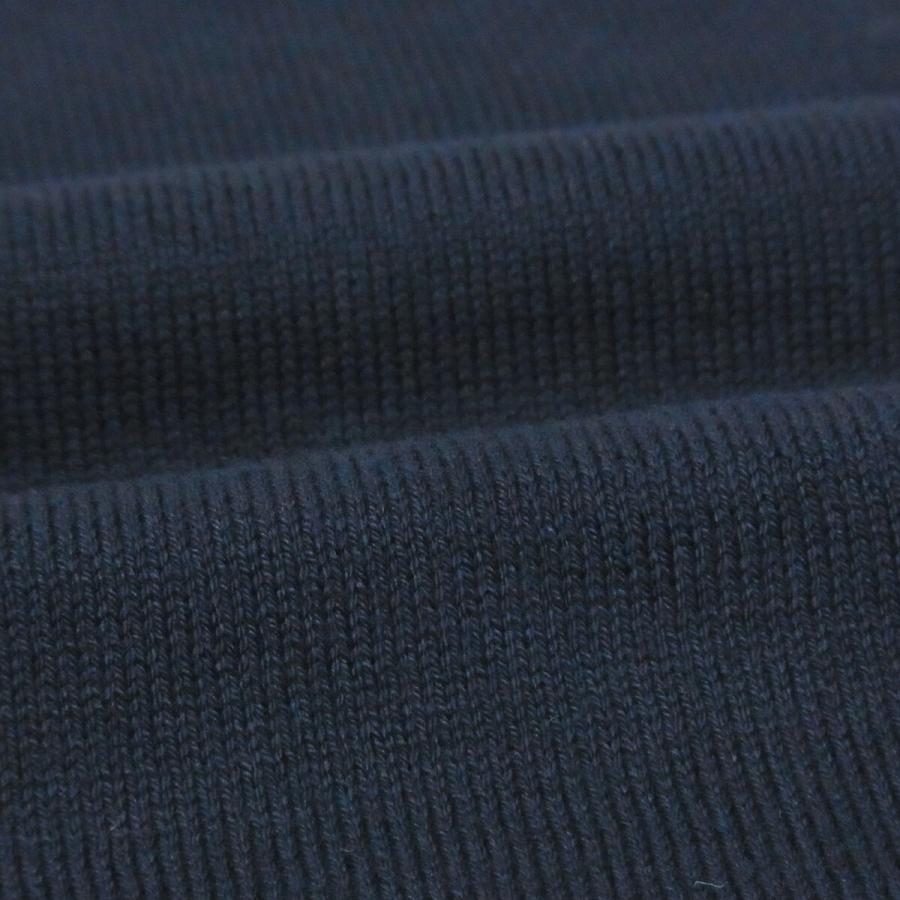 Gran Sasso グランサッソ モックネック ニット GRAN SASSO 半袖 12ゲージ コットン ニットT ニットカットソー ハイゲージ 58109 18120 ネイビー 国内正規品 - 画像 (6)