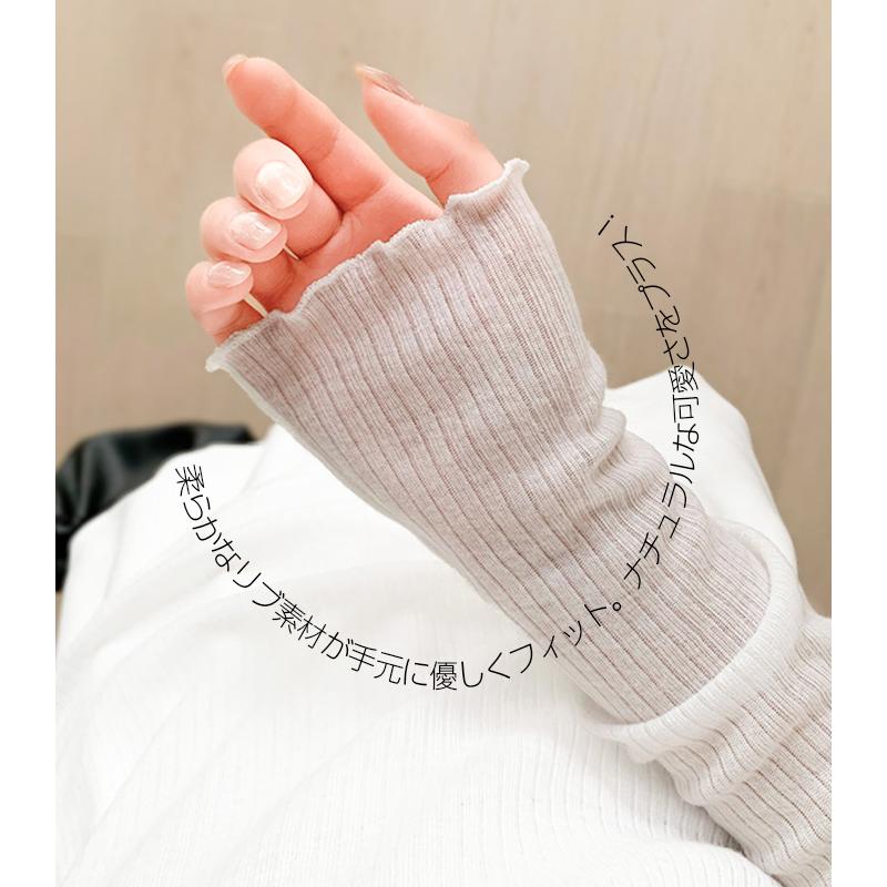 Dark Angel ヘンリーネックシアートップス レディース 長袖 透け感 ワイドリブ カットソー インナー プルオーバー ロングT 体型カバー 楽ちん シンプル カジュアル 春 夏 - 画像 (6)